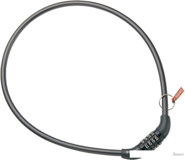 Тросовый велосипедный замок Tonyon 8x650 445C-0865F (черный)