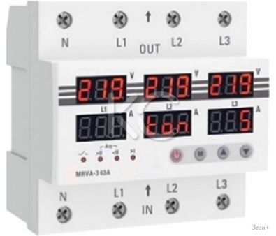 Реле напряжения КС MRVA-3 63A 82733