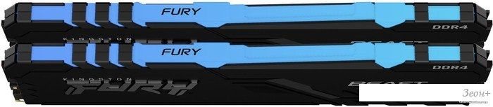 Оперативная память Kingston FURY Beast RGB 2x32ГБ DDR4 3600 МГц KF436C18BB2AK2/64