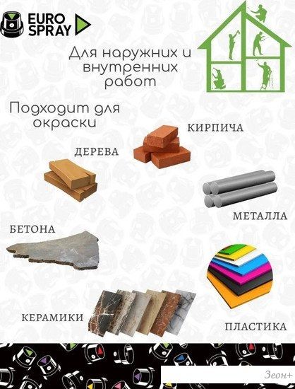 Автомобильная краска Этюд Универсальная акриловая матовая 520мл (черный)