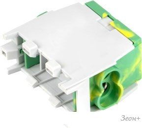 Клемма КС КВС распределительная с двойным винтом 2x35/2x25 92087 (желто-зеленый)