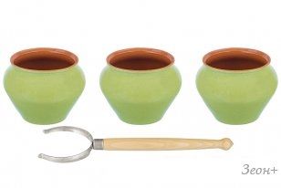 Набор горшочков Elan Gallery TerraCotta 570101