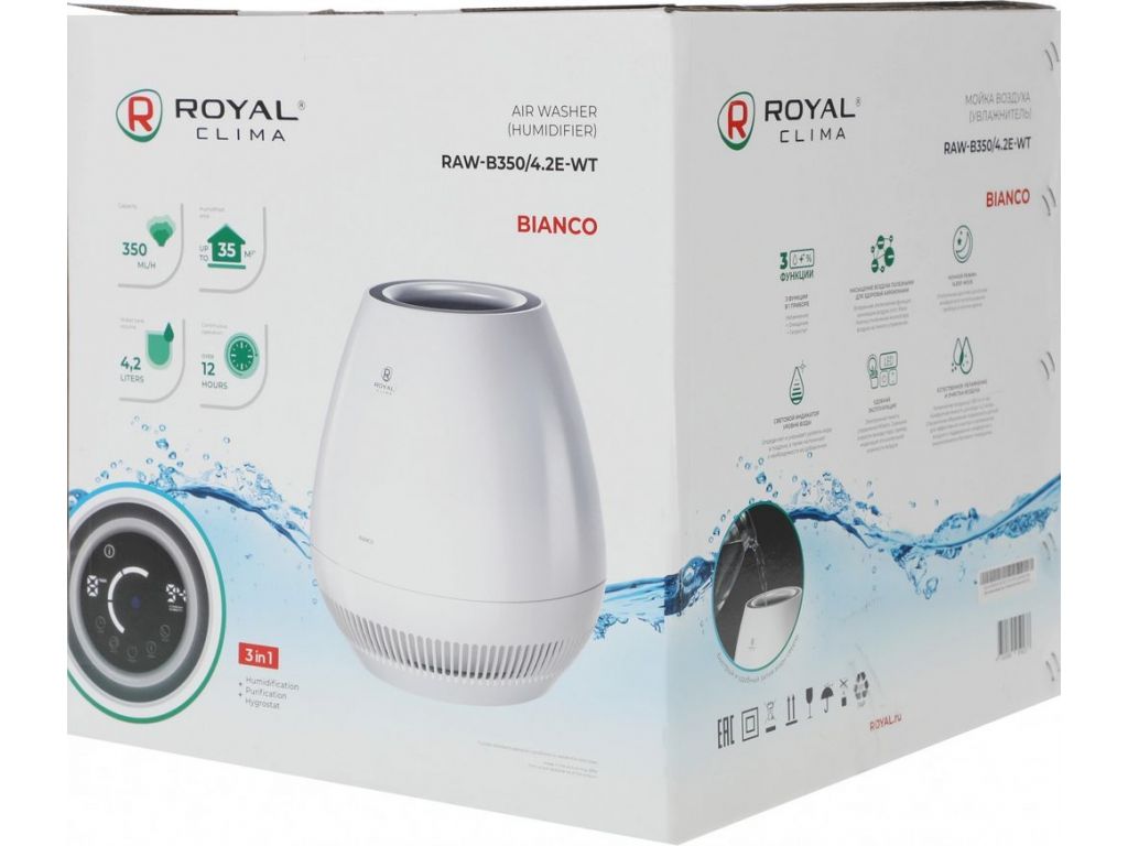 Мойка воздуха Royal Clima Bianco RAW-B350/4.2E-WT