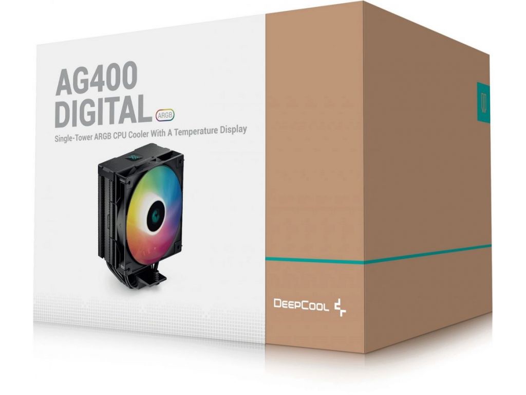 Кулер для процессора DeepCool AG400 Digital ARGB BK R-AG400-BKADMN-G-1