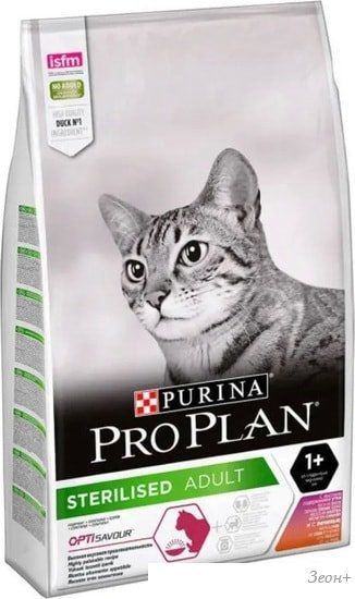 Сухой корм для кошек Pro Plan Sterilised Adult OptiSavour с уткой и печенью 10 кг