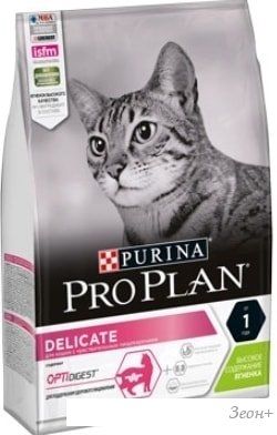 Сухой корм для кошек Pro Plan Delicate Adult с чувствительным пищеварением с ягненком 10 кг