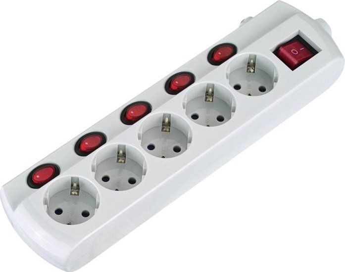Удлинитель Electraline 62502 (1.5 м, белый)