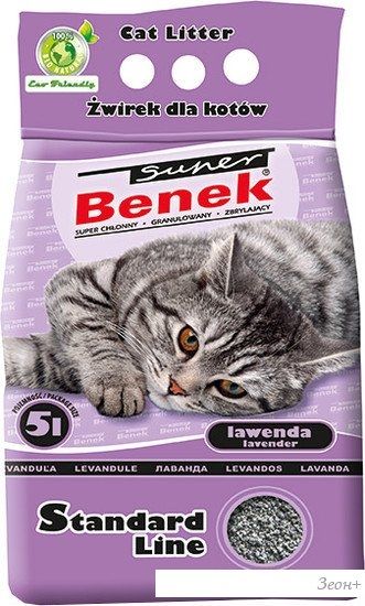 Наполнитель для туалета Super Benek Lawenda 10 л