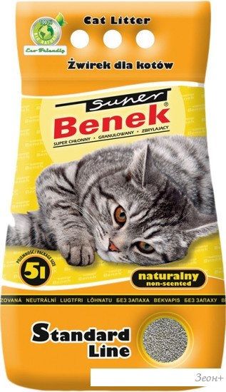 Наполнитель для туалета Super Benek Naturalny 25 л