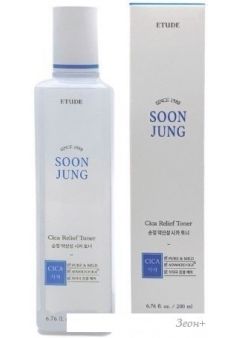 Etude House Тонер для лица Soon Jung Cica Toner (200 мл)