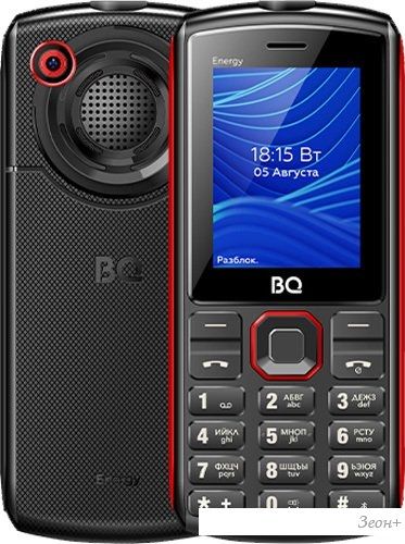 Кнопочный телефон BQ-Mobile BQ-2452 Energy (черный/красный)