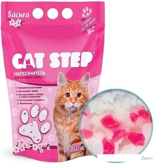 Наполнитель Cat Step Crystal Sacura 3.8 л
