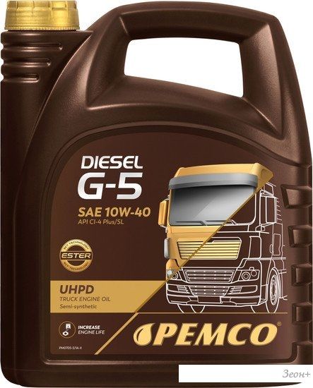Моторное масло Pemco DIESEL G-5 UHPD 10W-40 5л