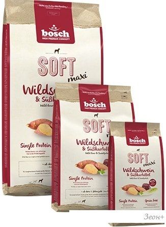 Корм для собак Bosch Soft Maxi Wild Boar&Sweet Potato 12.5 кг