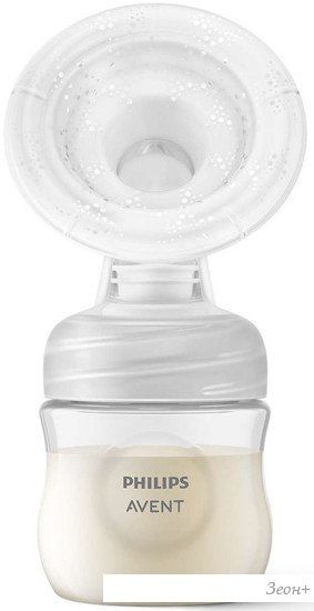 Ручной молокоотсос Philips Avent Natural Motion с бутылочкой для кормления SCD210/03