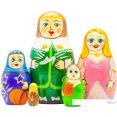 Развивающая игра Брестская Матрешка Cказка Золушка (набор 5 шт)