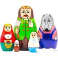 Развивающая игра Брестская Матрешка Красная Шапочка (набор 5 шт)