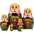 Развивающая игра Брестская Матрешка В сарафане с анютиными глазками (набор 5 шт)
