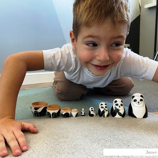Развивающая игра Брестская Матрешка Медведь панда (набор 5 шт)