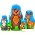 Развивающая игра Брестская Матрешка Лесные животные (набор 5 шт)