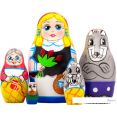 Развивающая игра Брестская Матрешка С героями сказки Красная Шапочка (набор 5 шт)