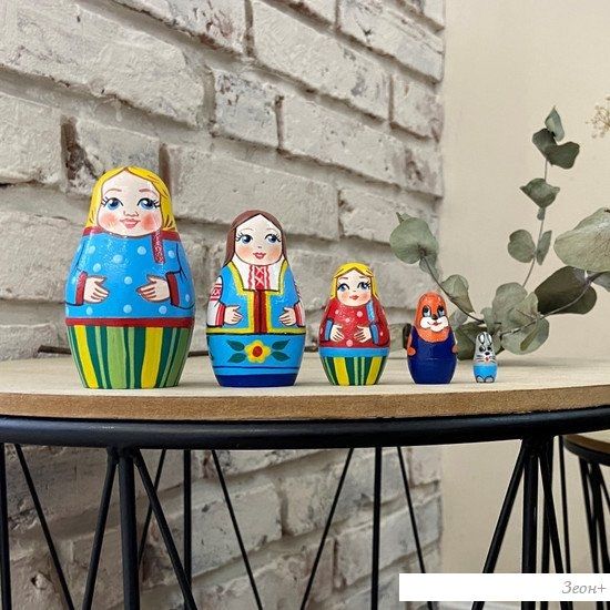 Развивающая игра Брестская Матрешка Русская семья (набор 5 шт)
