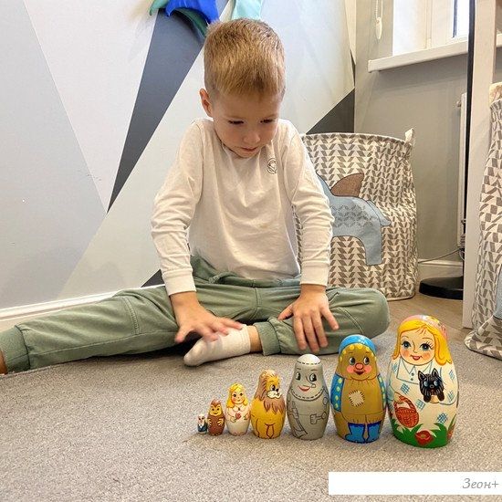 Развивающая игра Брестская Матрешка Волшебник страны Оз (набор 7 шт)