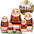 Развивающая игрушка Брестская Матрешка Народные костюмы Беларуси. Калинковичский строй (набор 7 шт)