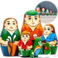 Развивающая игрушка Брестская Матрешка Гольф (набор 7 шт)
