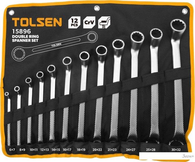 Набор ключей Tolsen TT15896 (12 предметов)