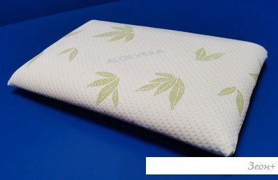 Спальная подушка Familytex ППУ С памятью формы ППУМ Алоэ вера (37x58x10.5)