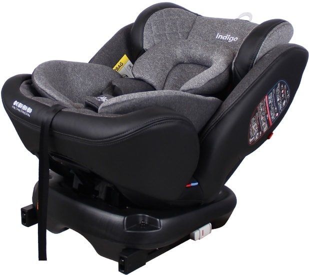 Детское автокресло Indigo Aero Isofix (серый)