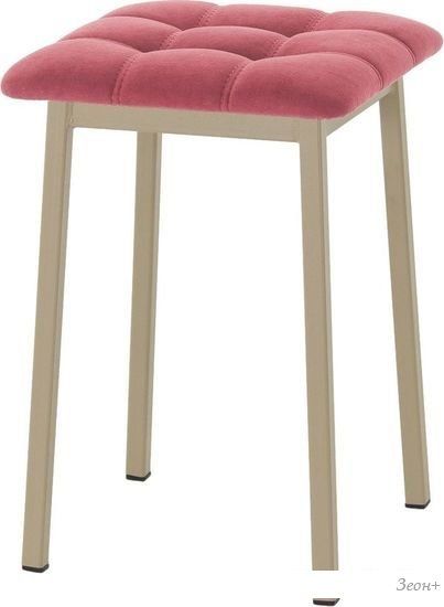 Табурет AMC Comfort 7К10.8 (кожзам, серо-коричневый/капучино)