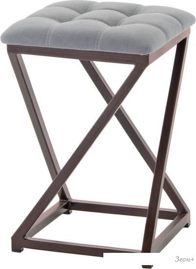 Табурет AMC Comfort 8К2.5 (кожзам, графит/коричневый)