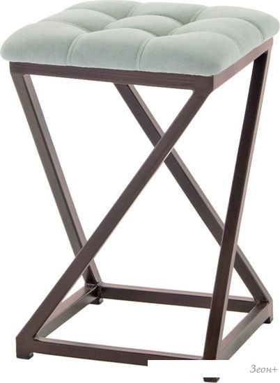 Табурет AMC Comfort 8К2.10 (кожзам, мятный/коричневый)