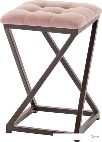 Табурет AMC Comfort 8К2.7 (кожзам, коралл/коричневый)