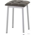 Табурет AMC Comfort 7К5.8 (кожзам, серо-коричневый/серебристый)