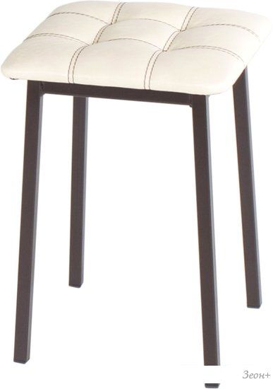Табурет AMC Comfort 7.23 (кожзам, слоновая кость/коричневый)
