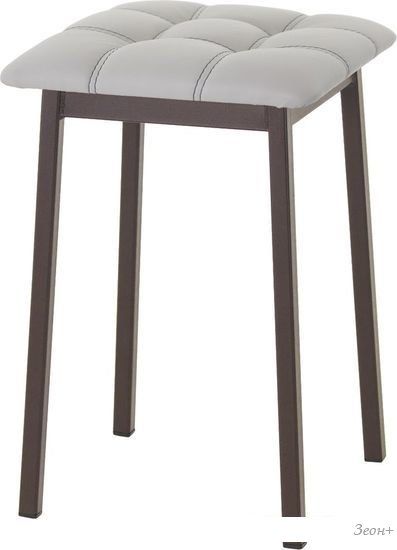Табурет AMC Comfort 7К2.6 (кожзам, серый/коричневый)