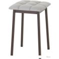 Табурет AMC Comfort 7К2.6 (кожзам, серый/коричневый)