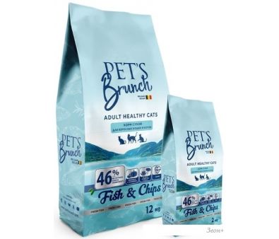 Сухой корм для кошек Pet's Brunch для взрослых кошек и котов, имеющих доступ на улицу (12 кг)