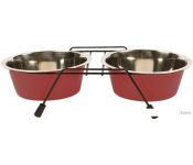    Duvo Plus Dinner set wire stand + bowls S 470  ()