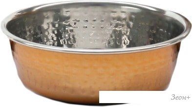  Rosewood Deluxe Steel Hammered Copper Pet Bowl 06203