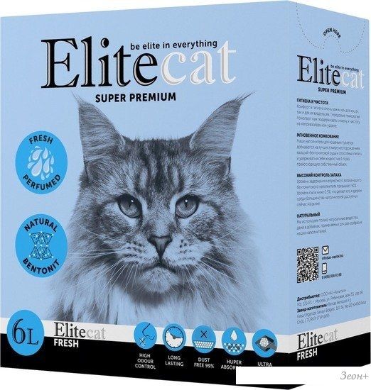Наполнитель для туалета EliteCat Fresh 6 л