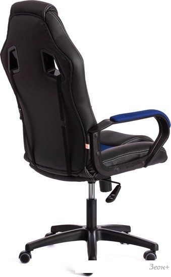 Кресло TetChair Driver (иск.кожа/ткань, черный/синий)