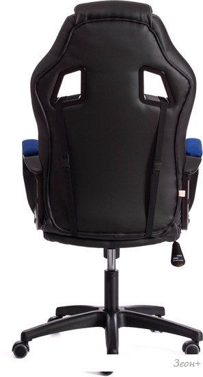 Кресло TetChair Driver (иск.кожа/ткань, черный/синий)