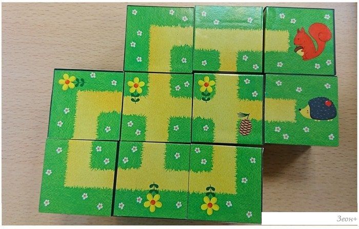 Кубики Айрис-Пресс Умные кубики. Контуры 27488