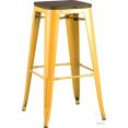 Табурет Stool Group TOLIX WOOD барный (желтый)