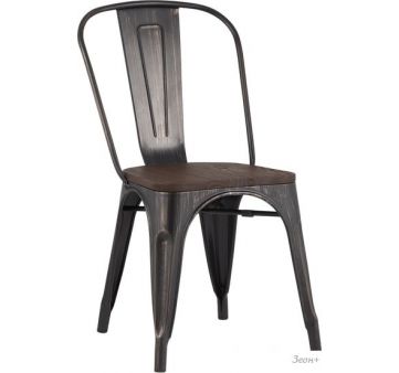  Stool Group Tolix wood (  )