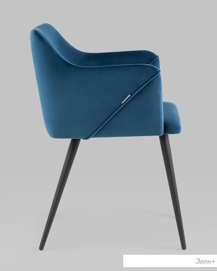 Стул Stool Group Джоэл с подлокотниками vd-joel-b29 (велюр синий)